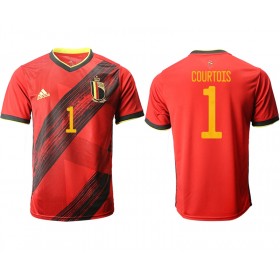 Fußballtrikots Belgien Courtois 1 Euro 2020 Kurzarm Heimtrikotsatz kaufen